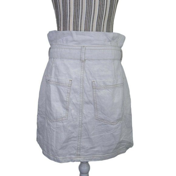 Free People Splendor In The Grass Tie Denim Skirt - Picture 10 of 10